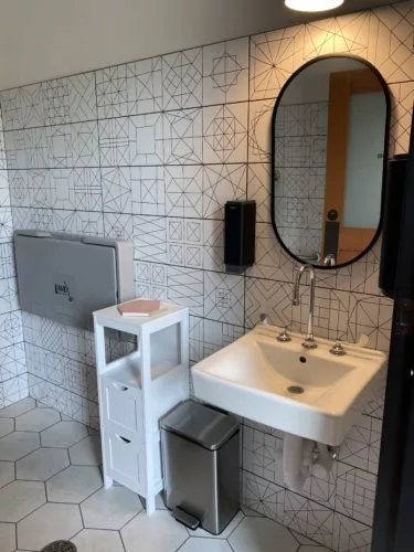 Modern Bird Bathroom